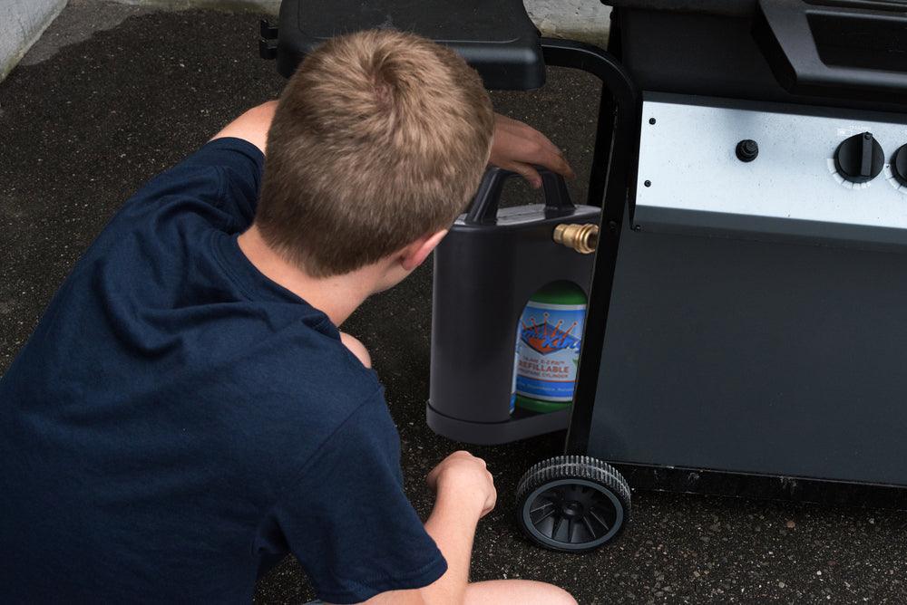 Flame King ProBoost Dual 1LB Propane Tank Carrier - Angler's Pro Tackle & Outdoors