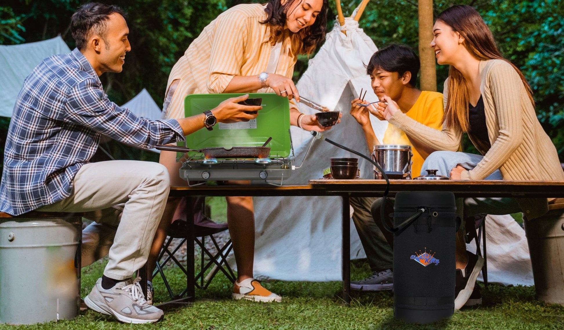 Flame King Propane Gas Hauler for 10lb Propane Tank Insulated Protective Carry Case - Angler's Pro Tackle & Outdoors