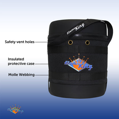 Flame King Propane Gas Hauler for 3lb Propane Tank Insulated Protective Carry Case - Angler's Pro Tackle & Outdoors
