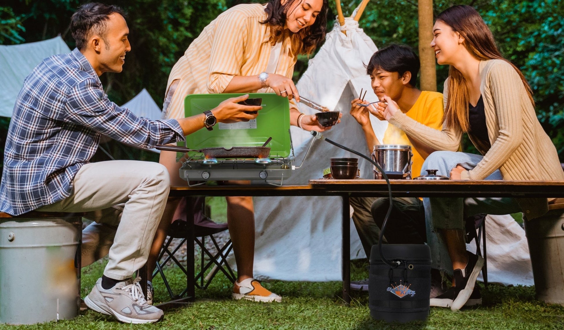 Flame King Propane Gas Hauler for 3lb Propane Tank Insulated Protective Carry Case - Angler's Pro Tackle & Outdoors