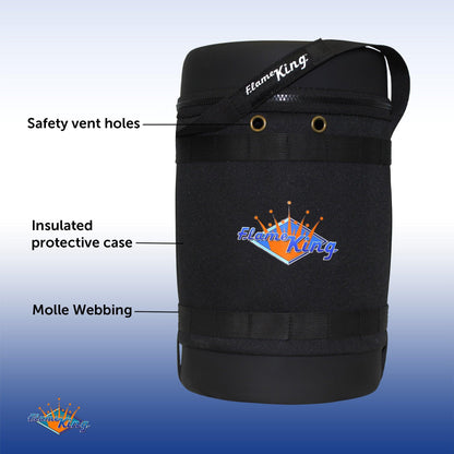 Flame King Propane Gas Hauler for 5lb Propane Tank Insulated Protective Carry Case - Angler's Pro Tackle & Outdoors