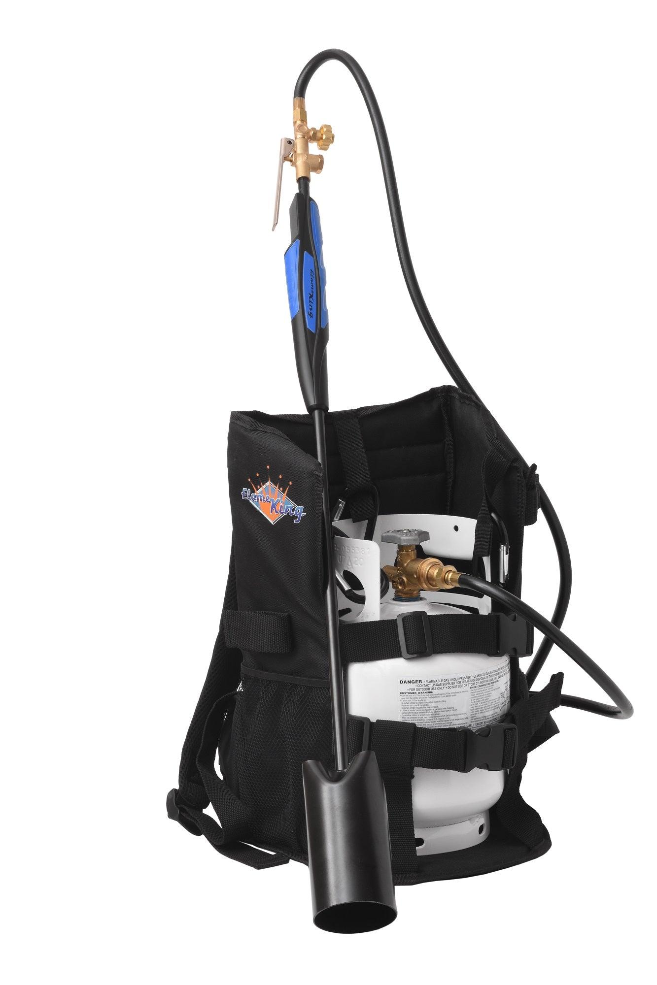 Flame King Propane Tank Backpack Carrier for 5lb or 10lb Cylinder For Weed Burner Torch - Angler's Pro Tackle & Outdoors
