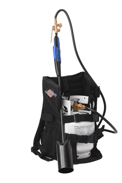 Flame King Propane Tank Backpack Carrier for 5lb or 10lb Cylinder For Weed Burner Torch - Angler's Pro Tackle & Outdoors
