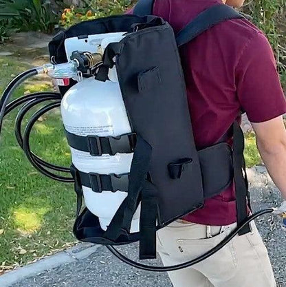 Flame King Propane Tank Backpack Carrier for 5lb or 10lb Cylinder For Weed Burner Torch - Angler's Pro Tackle & Outdoors