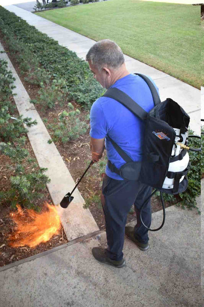 Flame King Propane Tank Backpack Carrier for 5lb or 10lb Cylinder For Weed Burner Torch - Angler's Pro Tackle & Outdoors