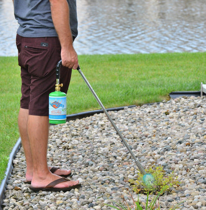 Flame King Propane Torch Weed Burner with Integrated Lighter - Angler's Pro Tackle & Outdoors