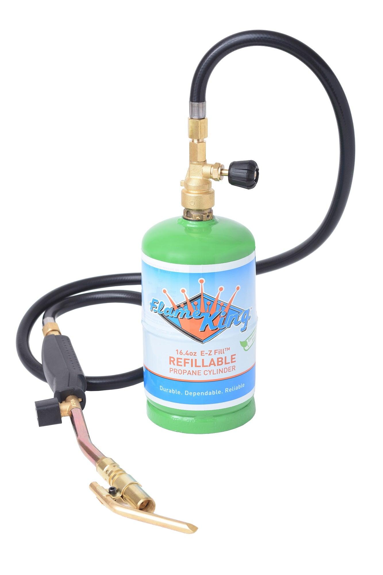 Flame King Propane Torch with 3 Interchangeable Tips - Angler's Pro Tackle & Outdoors