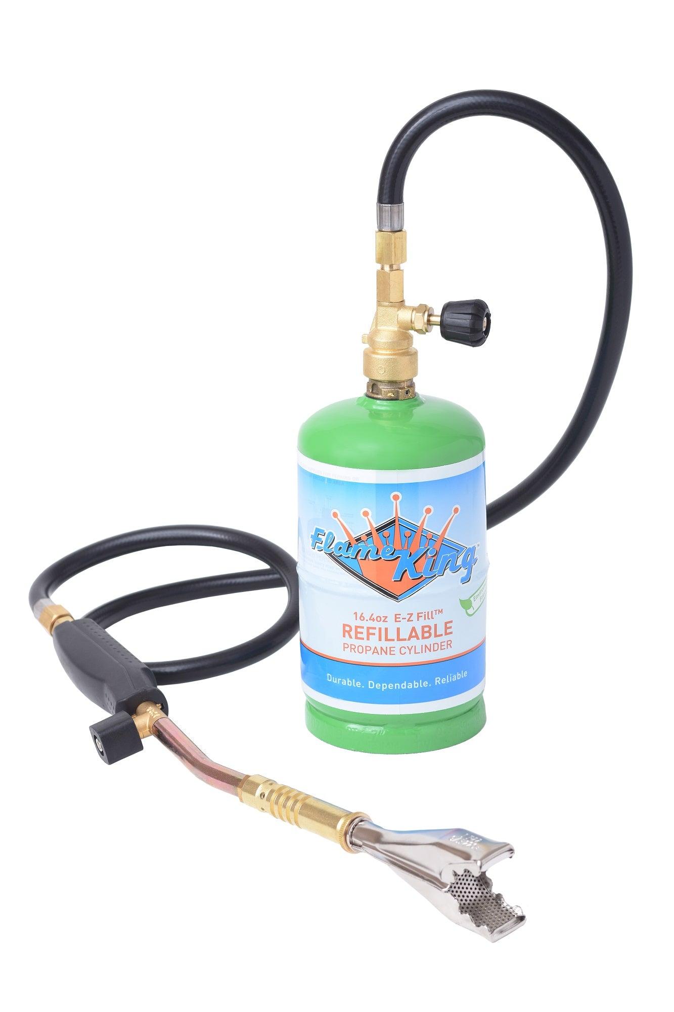Flame King Propane Torch with 3 Interchangeable Tips - Angler's Pro Tackle & Outdoors