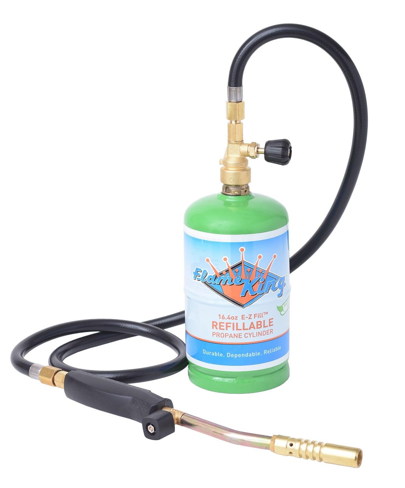 Flame King Propane Torch with 3 Interchangeable Tips - Angler's Pro Tackle & Outdoors