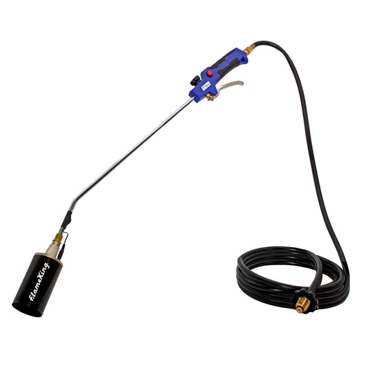 Flame King Propane Weed Burner Torch 340,000 BTU with Battery Operated Igniter - Angler's Pro Tackle & Outdoors