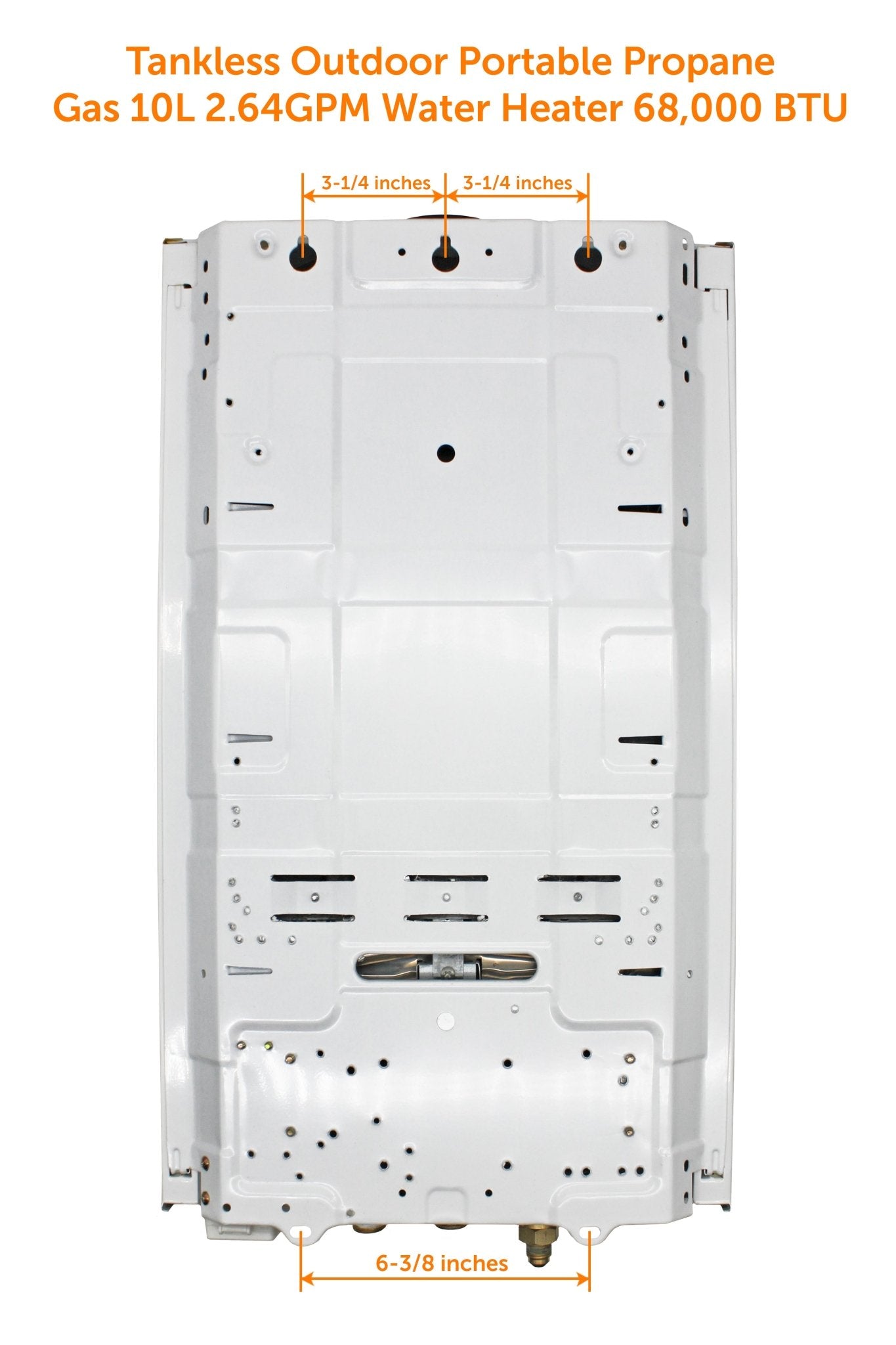 Flame King Tankless Outdoor Portable Camping Hot Shower Propane Gas 10L 2.64GPM Water Heater 68,000 BTU - Angler's Pro Tackle & Outdoors