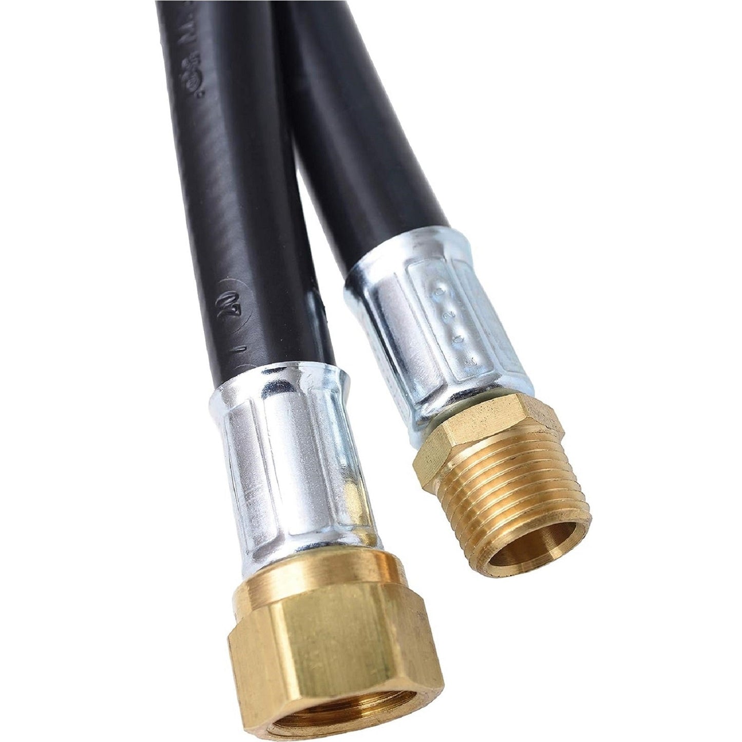 Flame King Thermo Plastic Hose Assembly for LP and Natural Gas, 60 Inch, 3/8 Inch - Angler's Pro Tackle & Outdoors