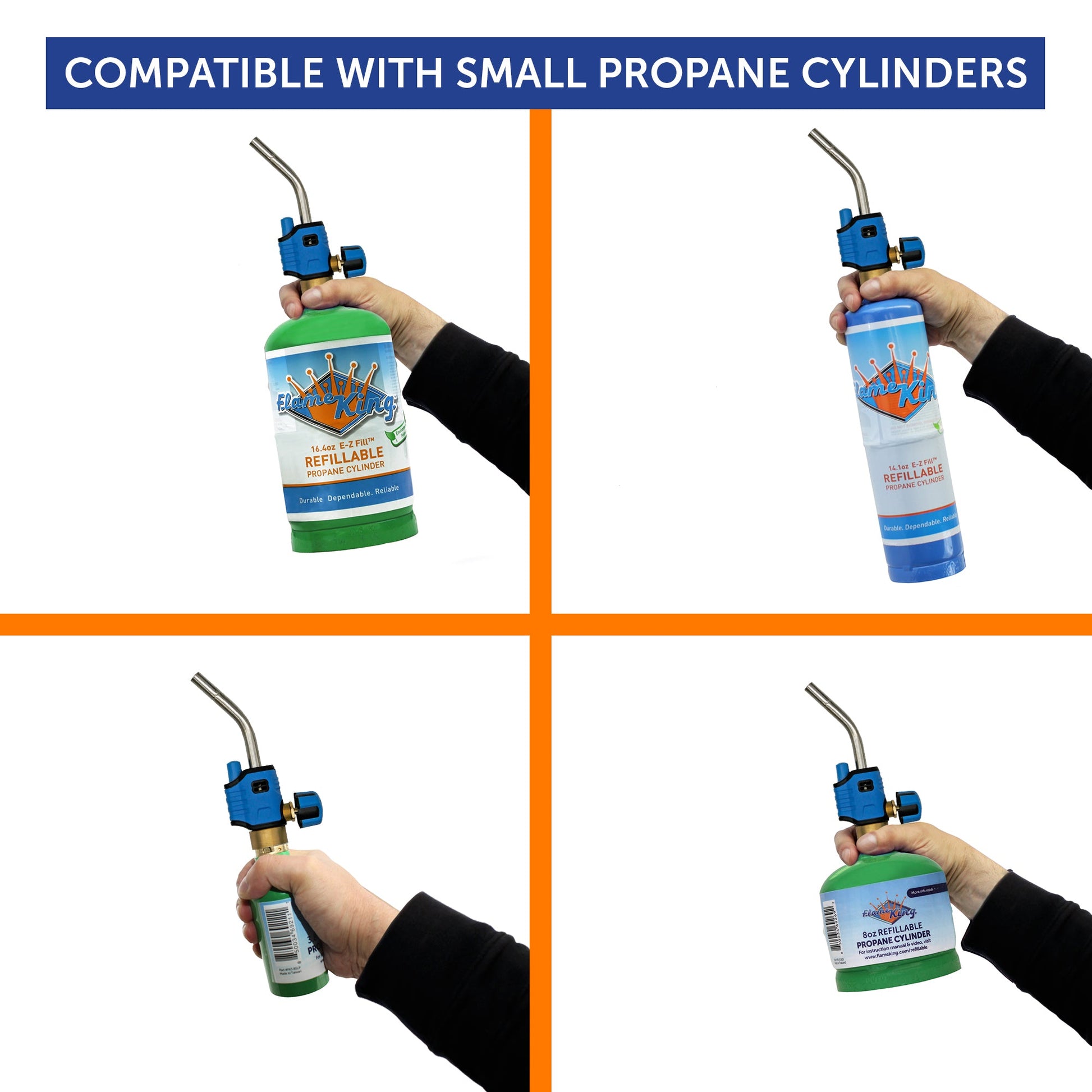 Flame King Trigger Start Lighter Welding Propane Gas Blow Torch Head - Angler's Pro Tackle & Outdoors