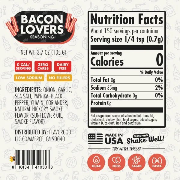 Flavor God Bacon Lovers Seasoning - Angler's Pro Tackle & Outdoors