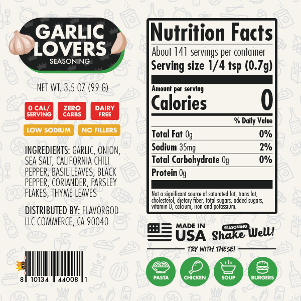 Flavor God Garlic Lover's Seasoning - Angler's Pro Tackle & Outdoors