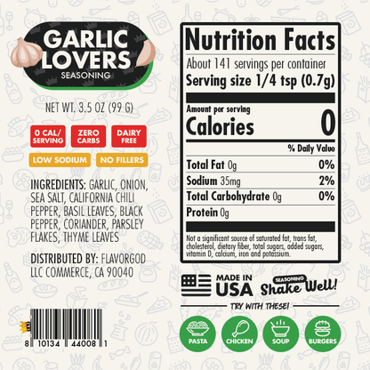 Flavor God Garlic Lover's Seasoning - Angler's Pro Tackle & Outdoors