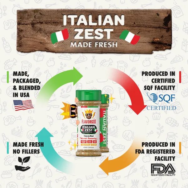 Flavor God Italian Zest Seasoning - Angler's Pro Tackle & Outdoors
