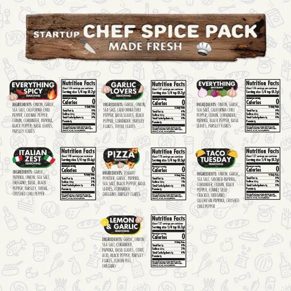 Flavor God Startup Chef Spice Pack - Angler's Pro Tackle & Outdoors