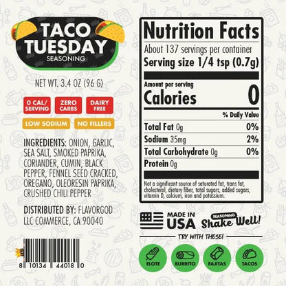 Flavor God Taco Tuesday Seasoning - Angler's Pro Tackle & Outdoors