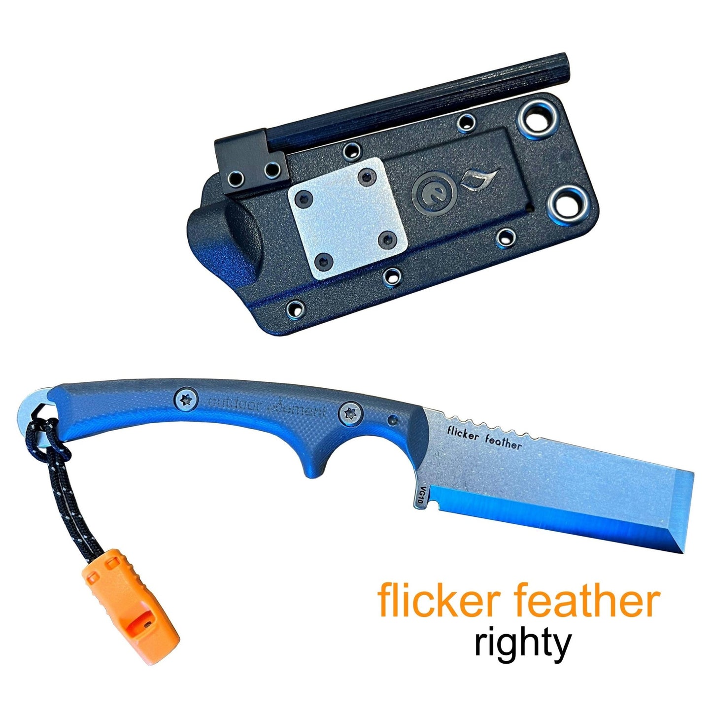 Flicker Feather Survival EDC Chisel Blade - Angler's Pro Tackle & Outdoors