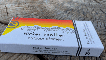 Outdoor Element Flicker Feather Survival EDC Chisel Blade