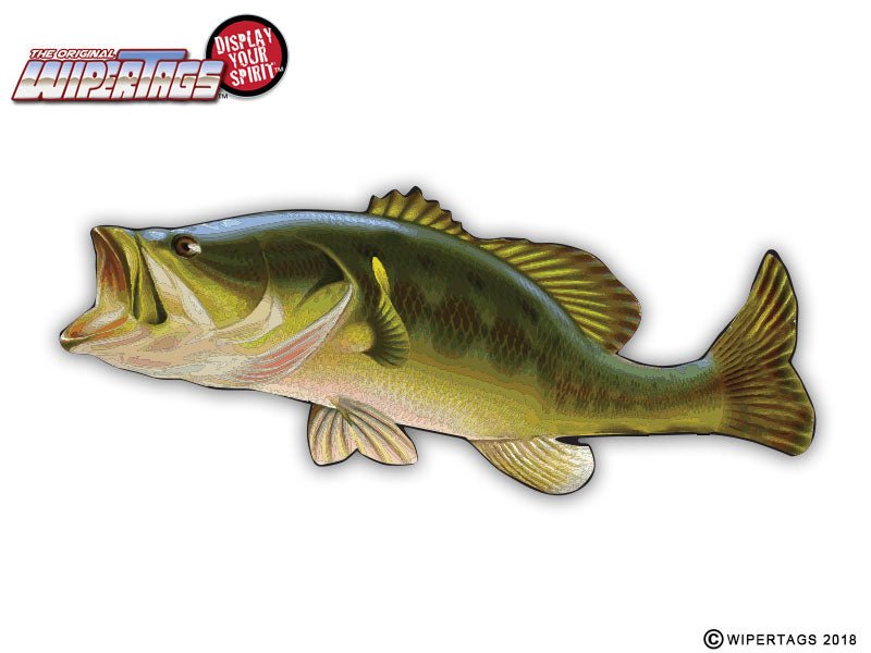Flopping Largemouth Bass WiperTag - Angler's Pro Tackle & Outdoors
