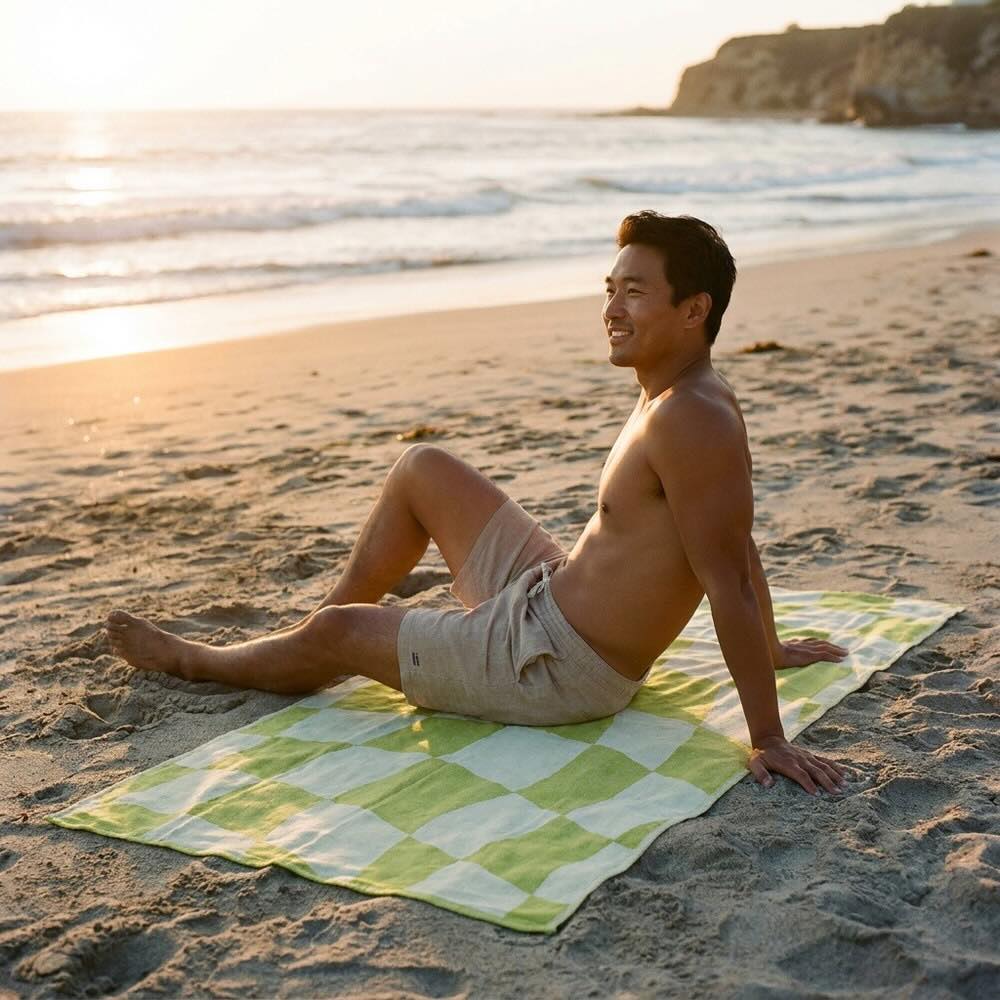 NIXY Sports Squares - Recycled Turkish Beach Towel