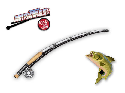 Fly Fishin' WiperTag with Fish Decal - Angler's Pro Tackle & Outdoors