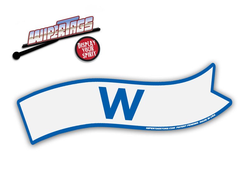 Fly the W Blue & White WiperTag - Angler's Pro Tackle & Outdoors