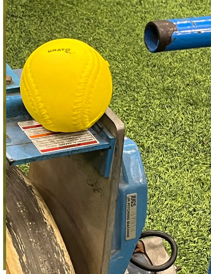 Pitching Machine Softballs -firm foam - 12"