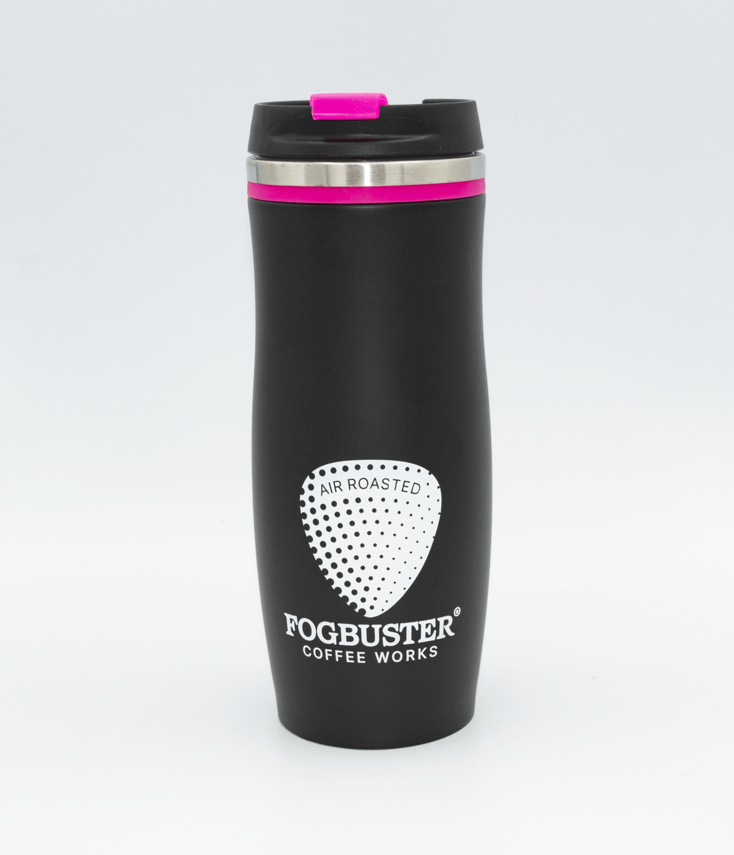 Fogbuster Coffee - Custom, FBCW, Black and Pink TRAVEL MUG - Angler's Pro Tackle & Outdoors