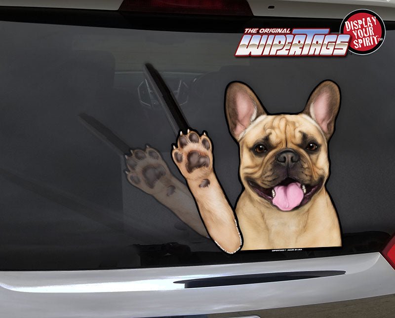 Frankie the Frenchie Bulldog Waving Dog WiperTags - Angler's Pro Tackle & Outdoors