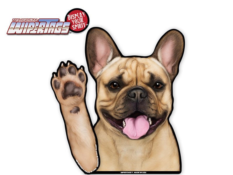 Frankie the Frenchie Bulldog Waving Dog WiperTags - Angler's Pro Tackle & Outdoors