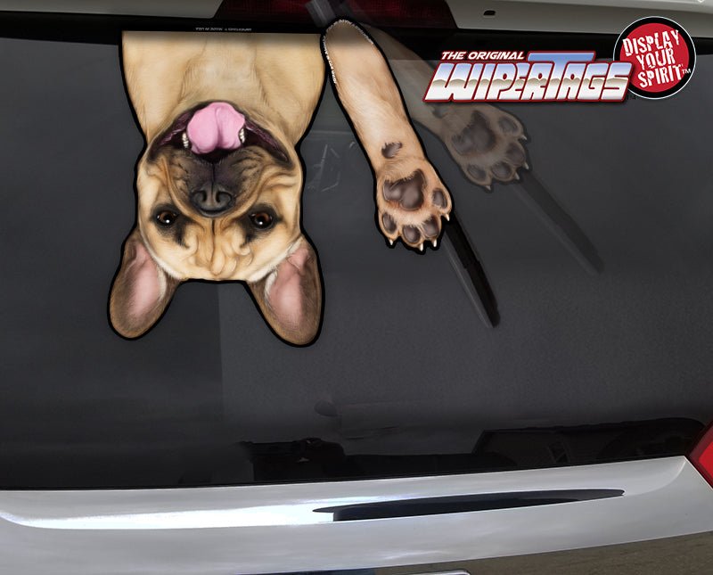 Frankie the Frenchie Bulldog Waving Dog WiperTags - Angler's Pro Tackle & Outdoors