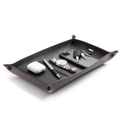 Main Street Forge - Full Grain Leather Valet Tray / Charging Station