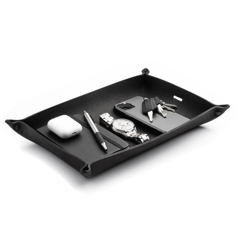 Main Street Forge - Full Grain Leather Valet Tray / Charging Station