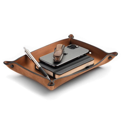 Main Street Forge - Full Grain Leather Valet Tray / Charging Station