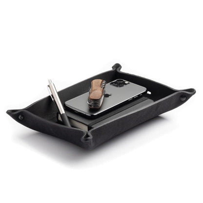 Main Street Forge - Full Grain Leather Valet Tray / Charging Station