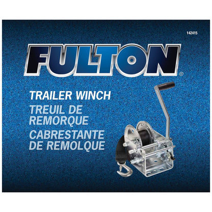 Fulton 142415 Dual Speed Tow Winch with 20 Inch Strap, 2,600 Pound Capacity - Angler's Pro Tackle & Outdoors