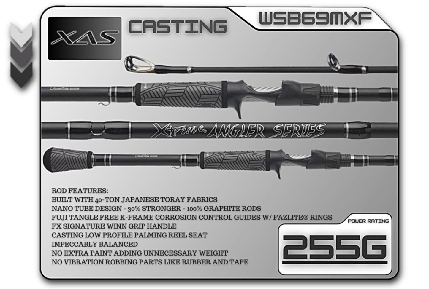 FX Custom Rods 6'9" Medium Xtra - Fast Casting Rod - Angler's Pro Tackle & Outdoors