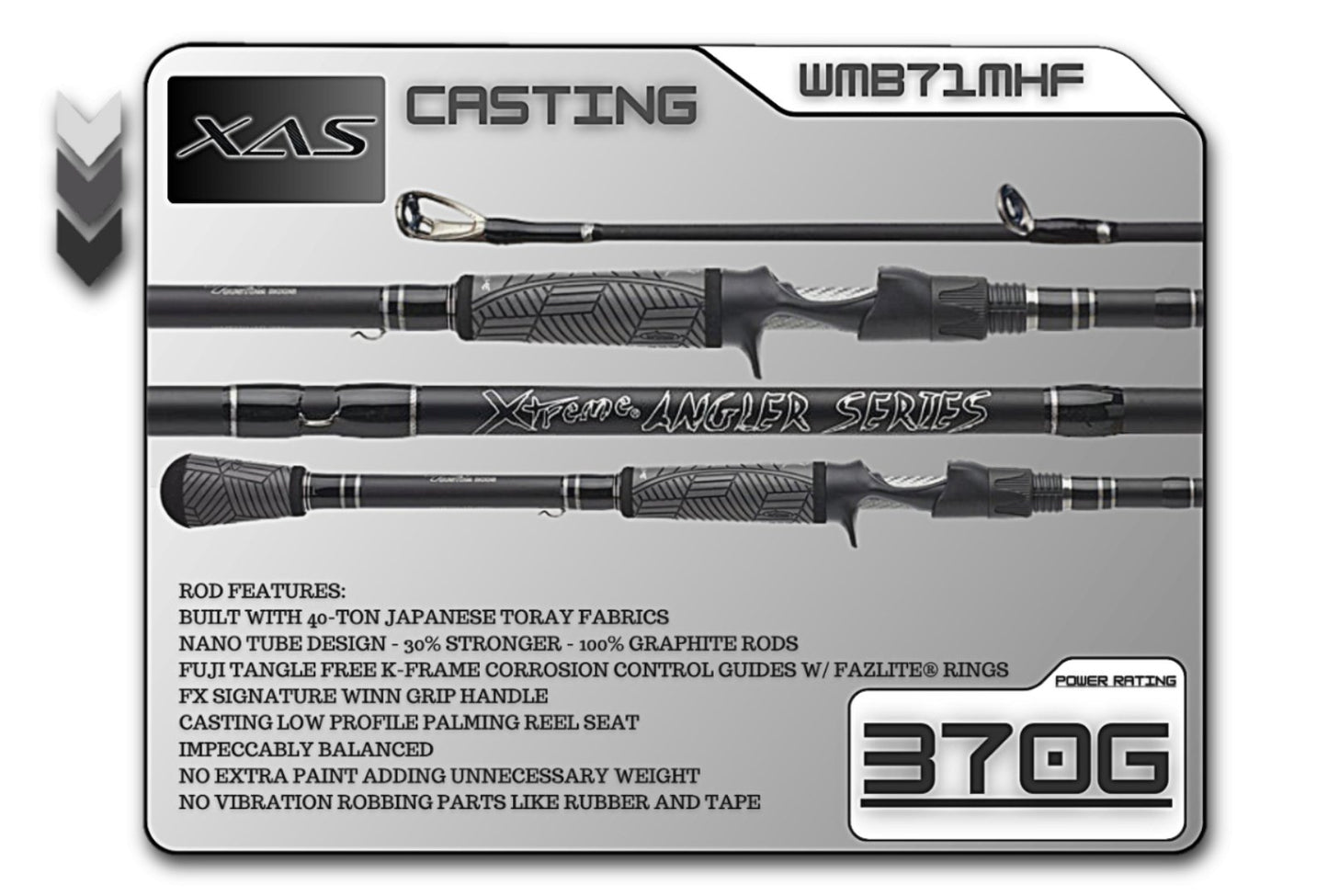 FX Custom Rods 7'1" Medium Heavy Fast Casting Rod - Angler's Pro Tackle & Outdoors