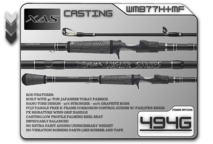 FX Custom Rods 7'7" Heavy Plus Mod - Fast Casting Rod - Angler's Pro Tackle & Outdoors