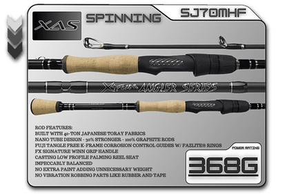 FX Custom Rods XAS 7'0" Medium Heavy Fast Spinning Rod - Angler's Pro Tackle & Outdoors