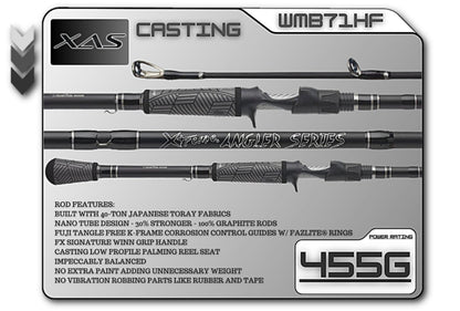 FX Custom Rods XAS 7'1" Heavy Fast Casting Rod - Angler's Pro Tackle & Outdoors