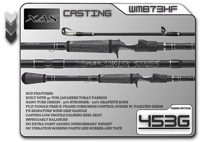 FX Custom Rods XAS 7'3" Heavy Fast Casting Rod - Angler's Pro Tackle & Outdoors