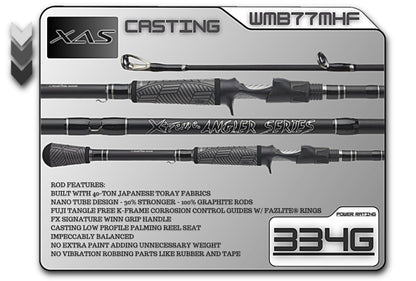 FX Custom Rods XAS 7'7" Med - Heavy Fast Casting Rod - Angler's Pro Tackle & Outdoors