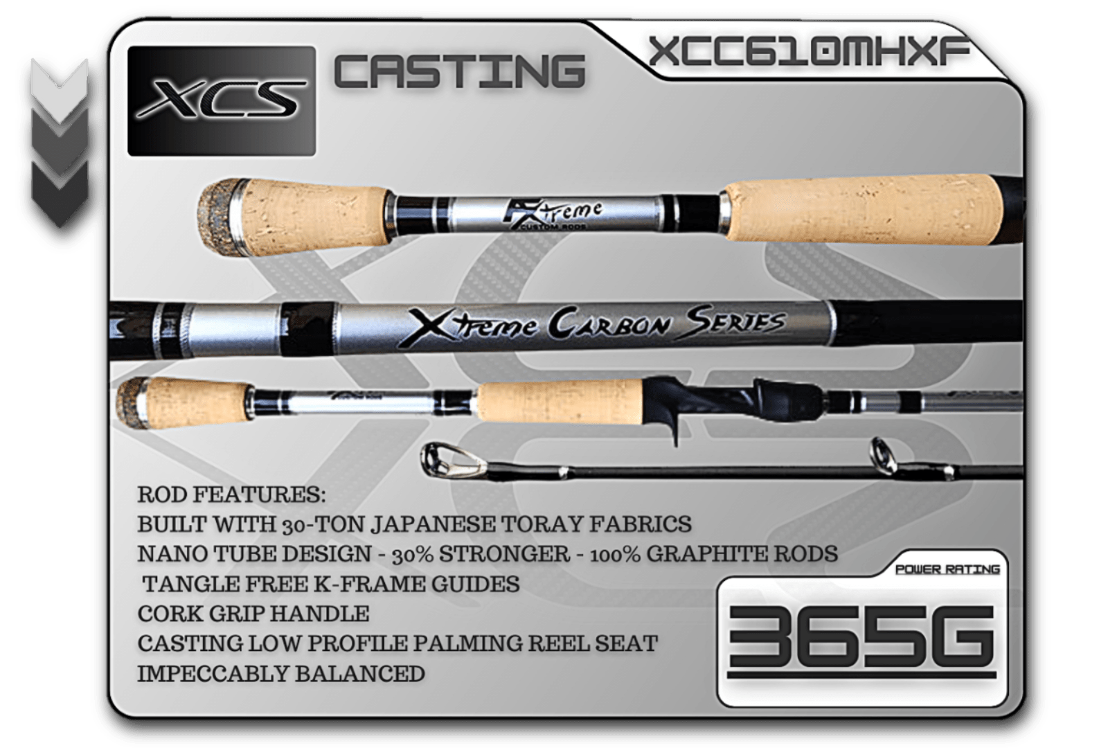 FX Custom Rods XCS 6'10" Medium Heavy X - Fast Casting Rod - Angler's Pro Tackle & Outdoors