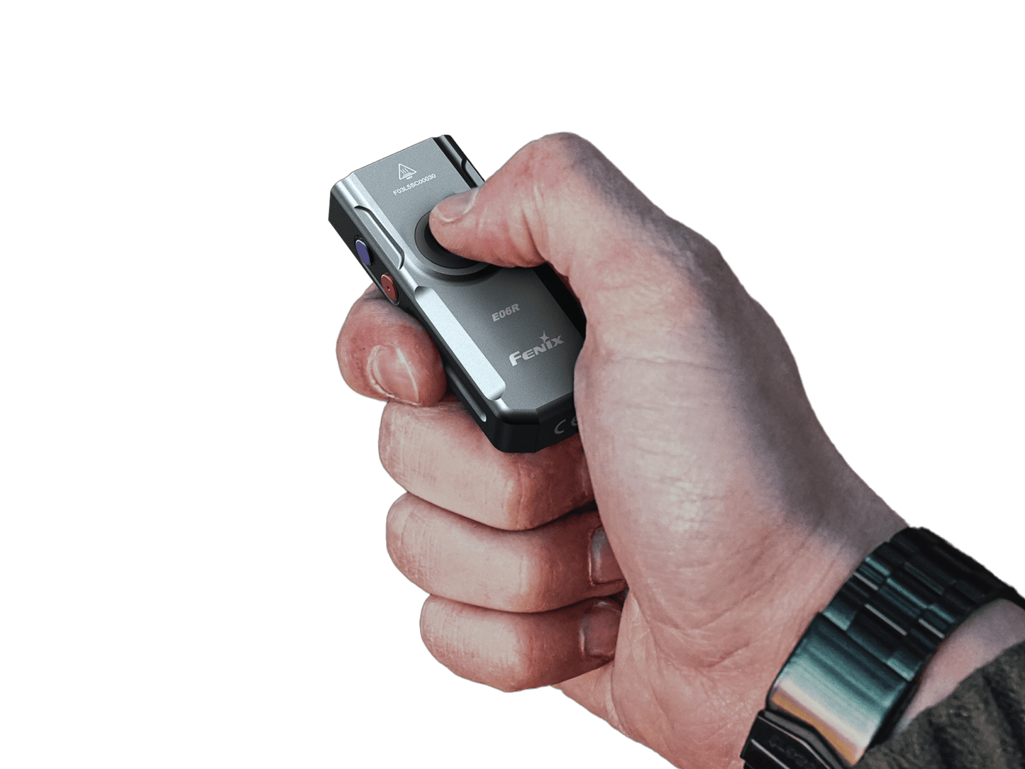 Fenix E06R Keychain Light with White, UV, and Red Laser Lights