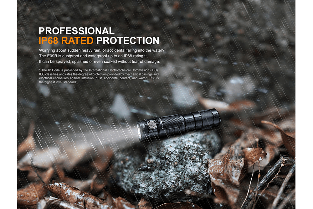 Fenix E09R Rechargeable High-Output Flashlight  - 600 Lumens