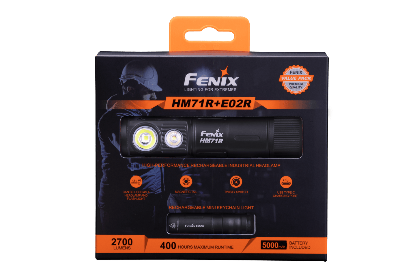 Fenix HM71R Rechargeable Industrial LED Headlamp